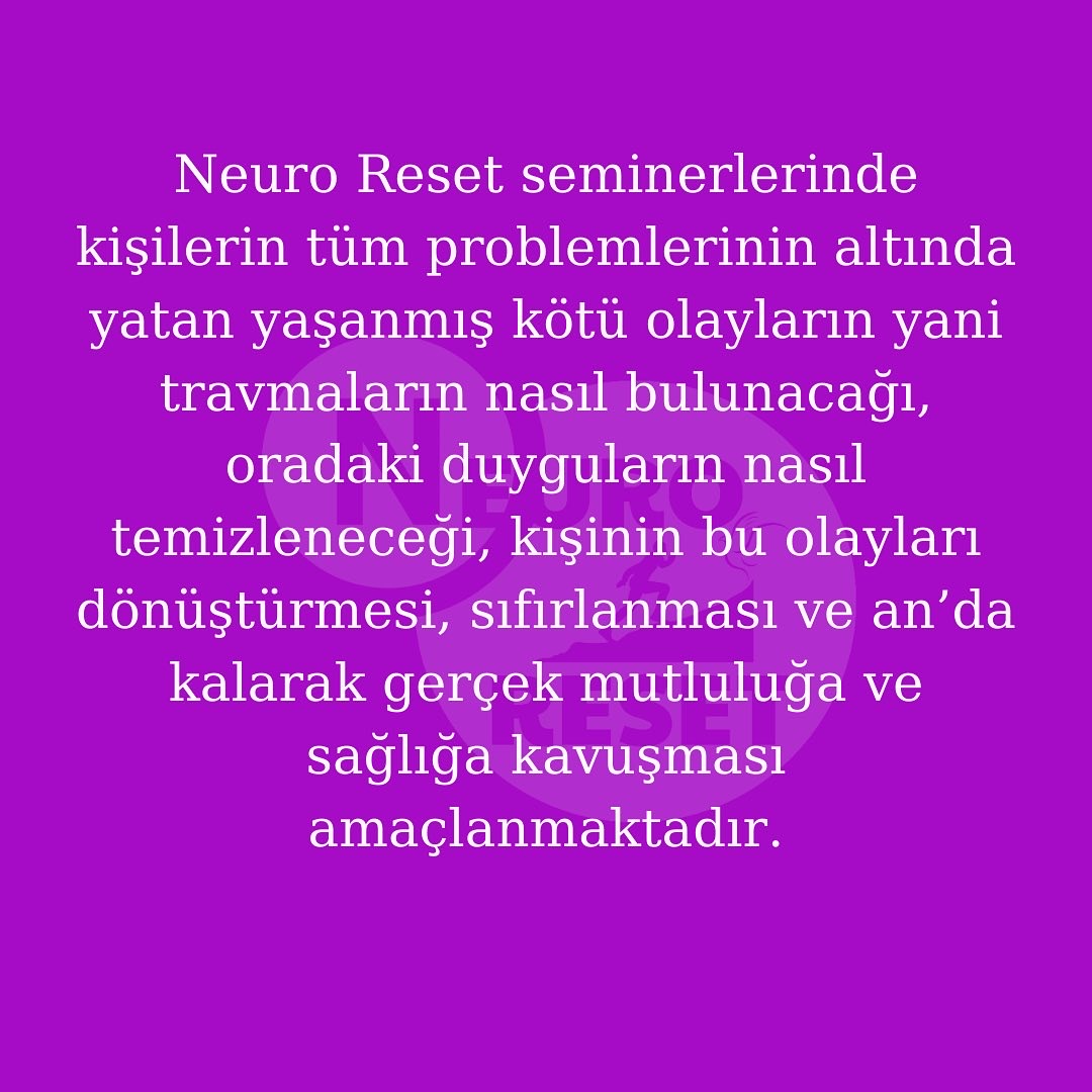 Neuro Reset Eğitimleri
